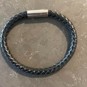 Paul Smith Black Leather Bracelet